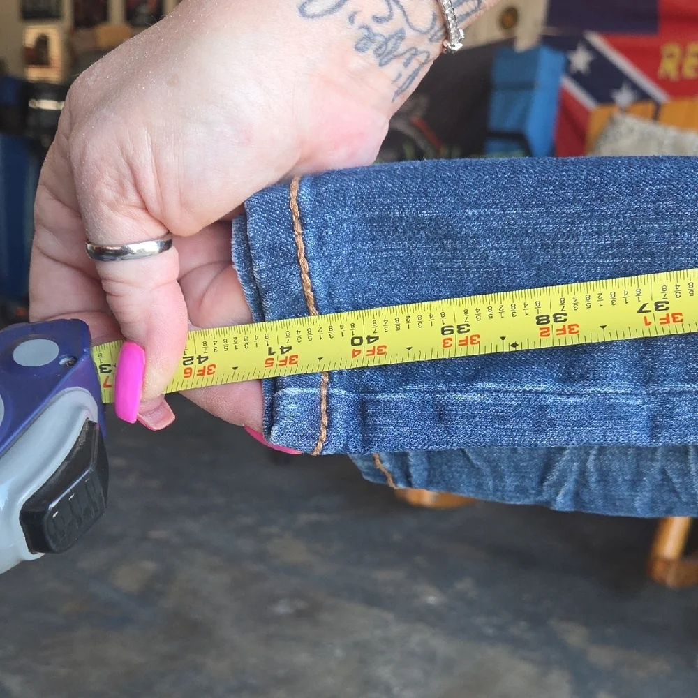 Rue21 Distressed Blue Boot Cut Jeans - Picture 15 of 16